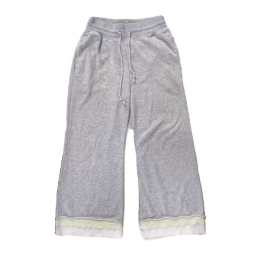 Anthropologie Wide Leg Crop Gray Sweat/ Lounge Pants XS
